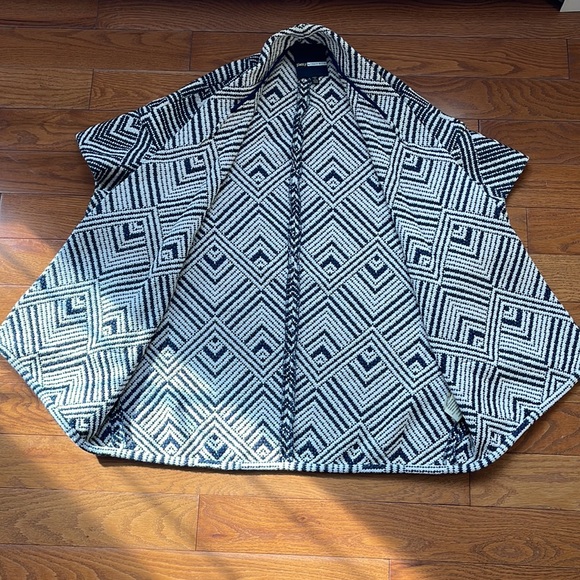 PLENTY Tracy Reese Anthropologie Open Front Cardigan Sweater Chevron Size XS - Picture 11 of 11